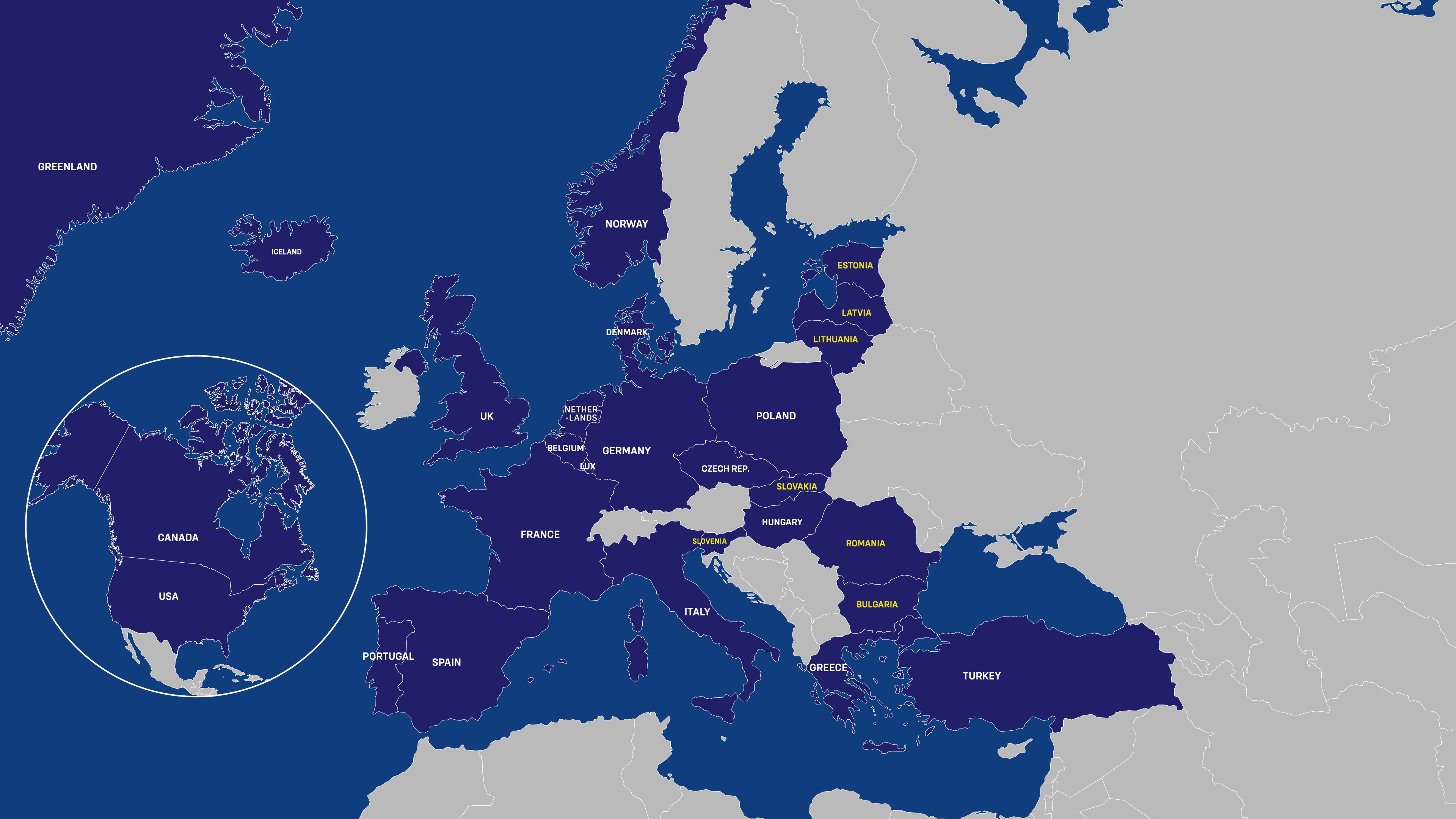 NATO from 1949 to the present day